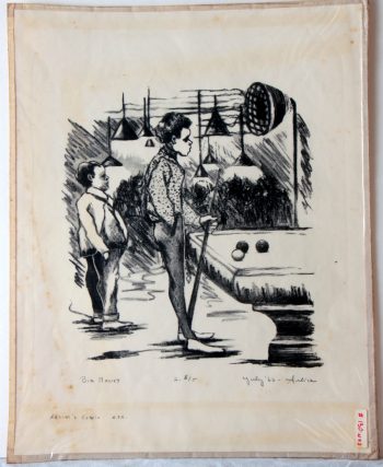 Big Money 1966 Stone Lithograph